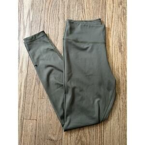 Nike One Luxe Mid Rise 7/8 Leggings Athletic Pants Green Sz M BQ9994-222